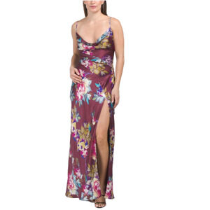 Nicholas Silk Floral Maxi Dress with High Slit - 4